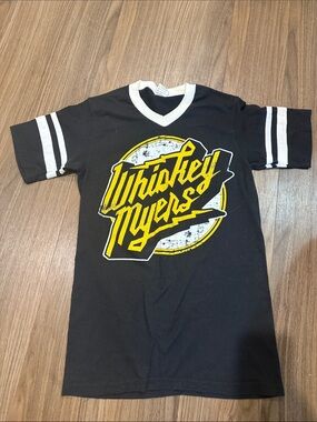 Whiskey Myers Black Graphic Tee with Yellow Logo